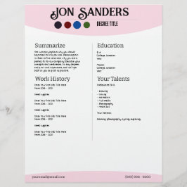 Resume-Beispiel Briefbogen