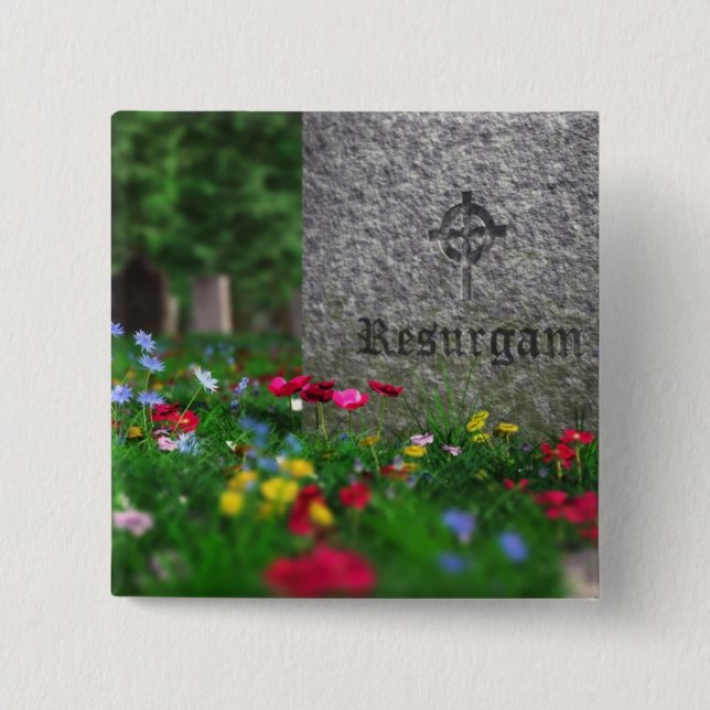 Resurgam Button (Vorderseite)