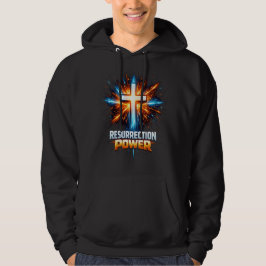 Resurrection Power Christian Cross T-Shirt Hoodie