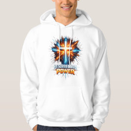 Resurrection Power Christian Cross T-Shirt Hoodie