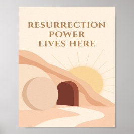 Resurrection Power Lives Here Easter 2026 Poster
