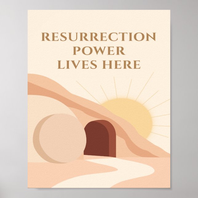 Resurrection Power Lives Here Easter 2026 Poster (Vorne)