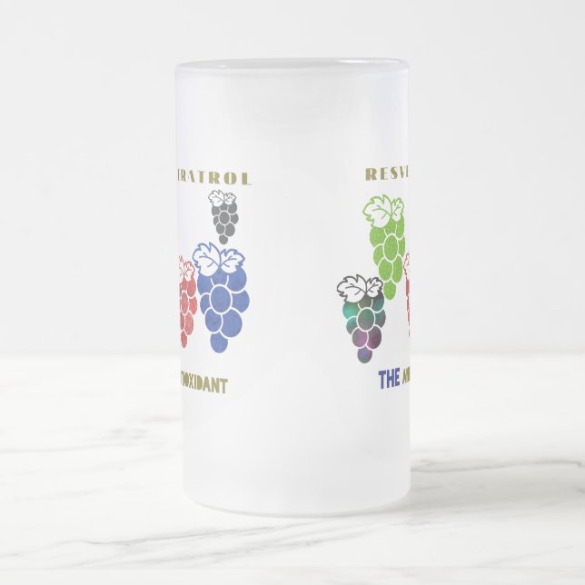 Resveratrol des Antioxidans Mattglas Bierglas (Mittel)