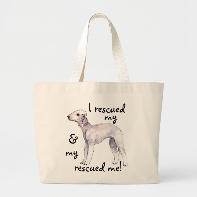Retcue Bedlington Terrier Jumbo Stoffbeutel (Vorne)