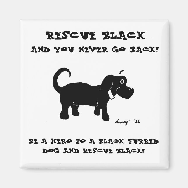 Retcue Black Hogs Magnet (Vorne)