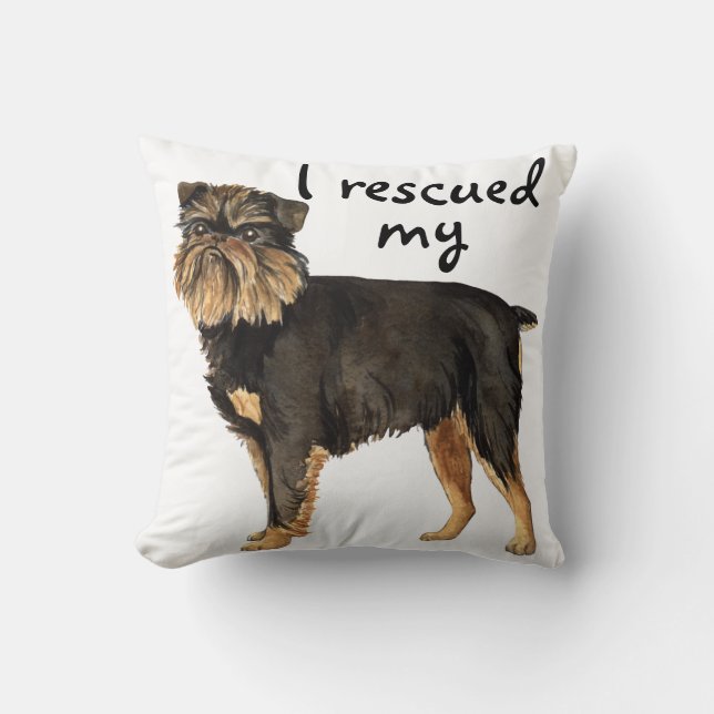 Retcue Brussels Griffon Kissen (Vorderseite)