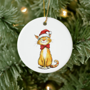 Retcue Cat's First Christmas in Furever Zuhause Keramik Ornament