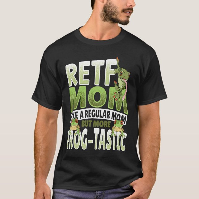 RETF Mom Red Eyed Tree Frog Mama T-Shirt (Vorderseite)