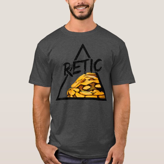 Retic Reticulated Python Snake Keeper T-Shirt (Vorderseite)