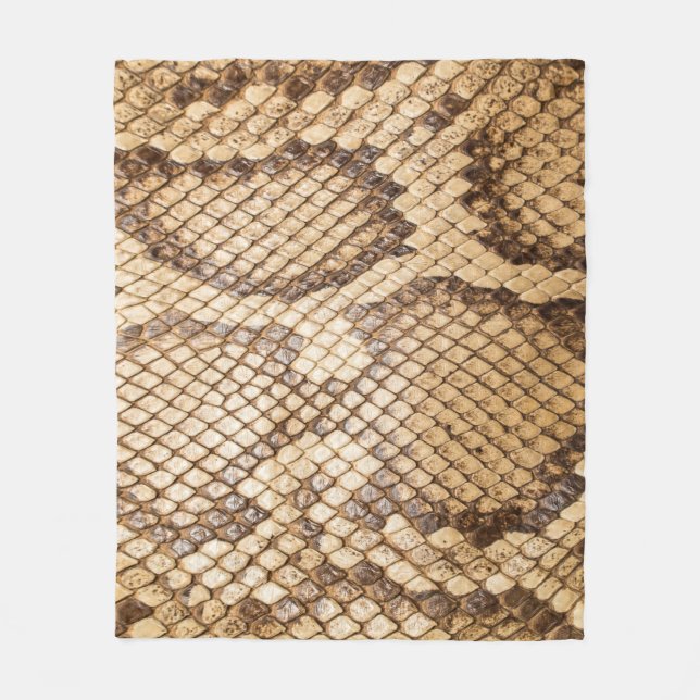 Reticulated-Python-Hautpython,Haut,Schlange,retiku Fleecedecke (Vorderseite)
