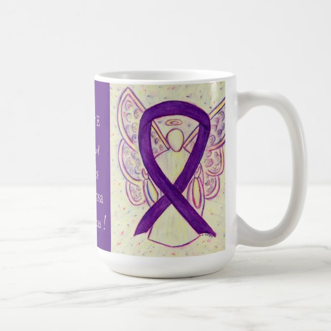 Retinitis Pigmentosa Awareness Ribbon Angel Tasse (Rechts)