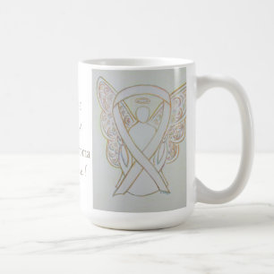 Retinoblastoma Awareness Ribbon Engel Custom Tasse