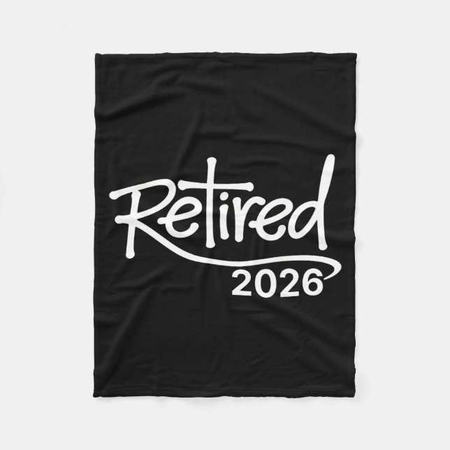 Retired 2026 Vintage Christian Retirement Party  Fleecedecke (Vorderseite)