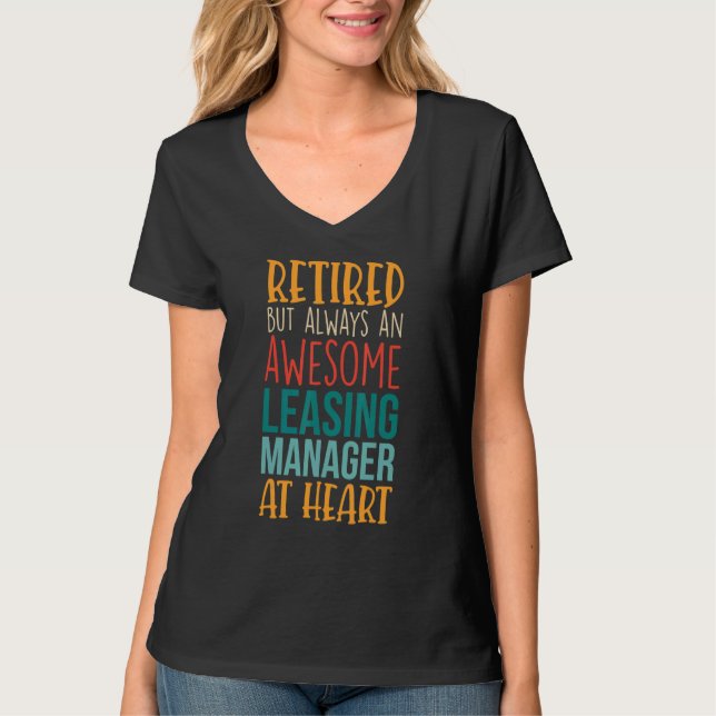 Retired But Awesome Leasing Manager   Retirement T-Shirt (Vorderseite)