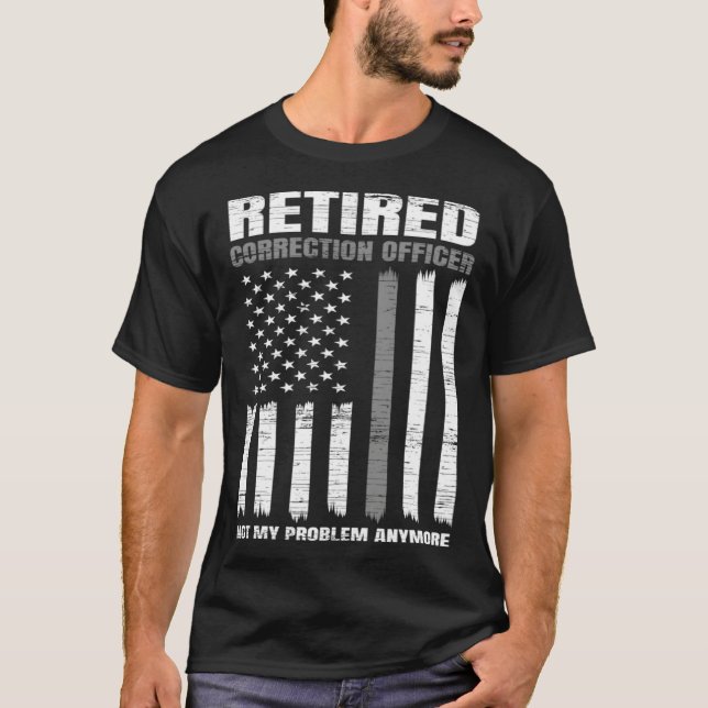 Retired Correction Officer Retirement US American  T-Shirt (Vorderseite)