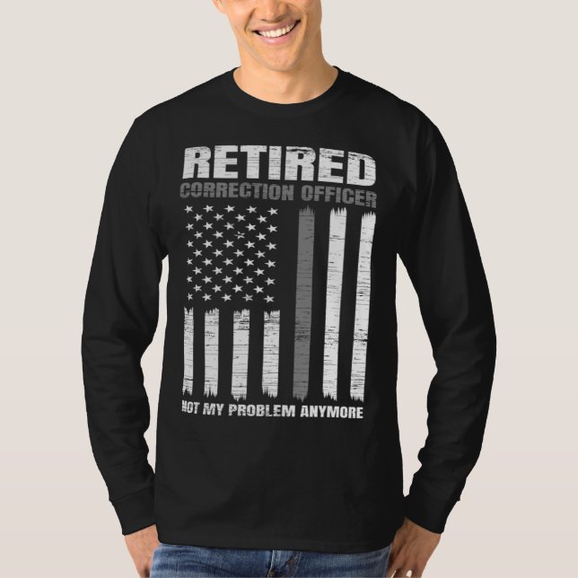 Retired Correction Officer Retirement US American  T-Shirt (Vorderseite)