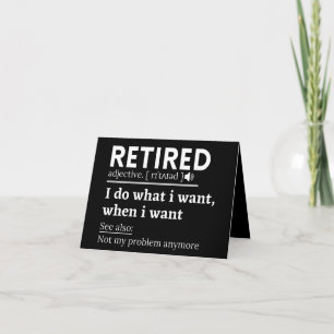 retired definition, funny retired