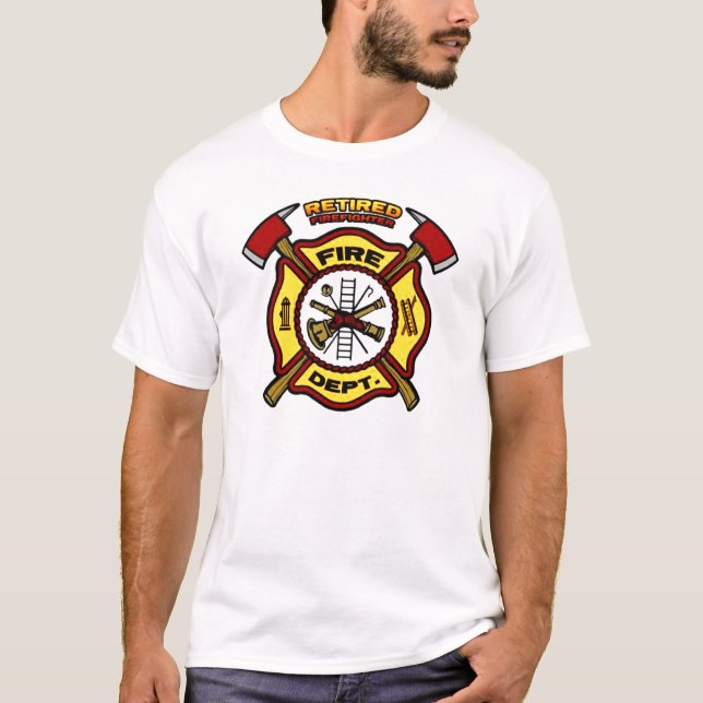 RETIRED FIREFIGHTER T-Shirt (Vorderseite)