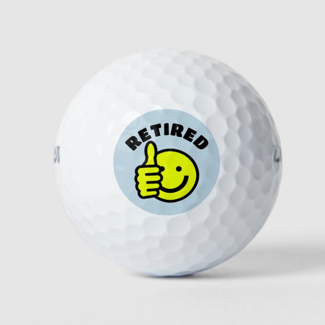 RETIRED GOLF BALLEMERKUNG GOLFBALL (Vorderseite)