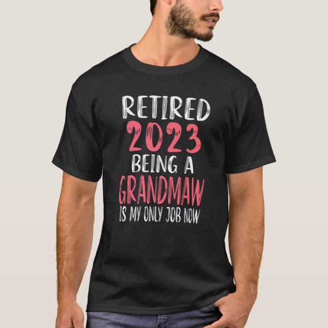 Retired Grandmaw 2023 Cute Grandma Premium T-Shirt (Vorderseite)