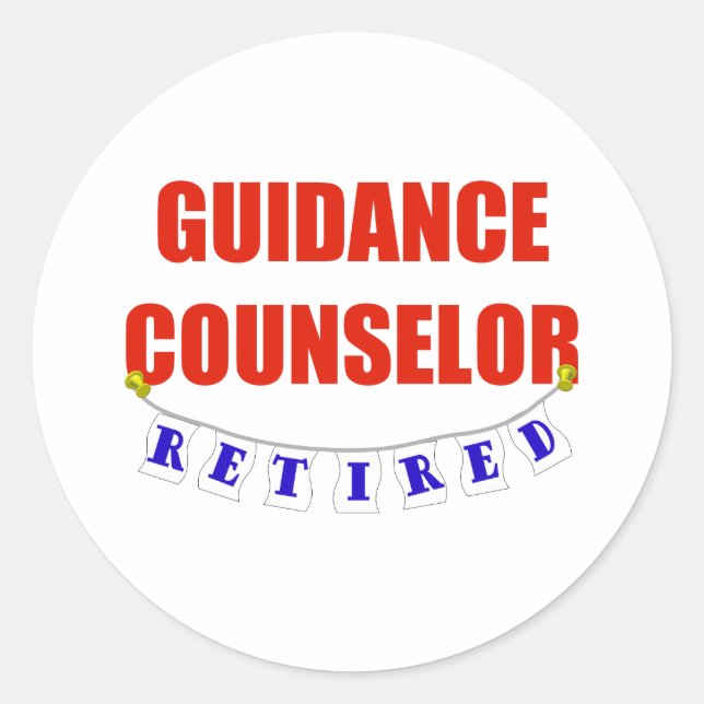 RETIRED GUIDANCE COUNSELY RUNDER AUFKLEBER (Vorderseite)