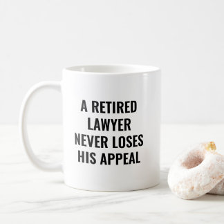 Retired Lawyer Never Loses Funny Retirement Kaffeetasse