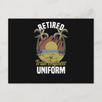 Retired Railroad Engineer Train Steam Conductor