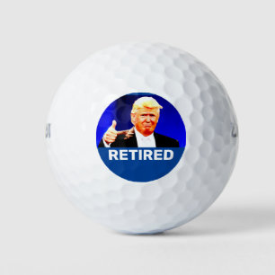 RETIRED RETIREMENT TRUMP GOLF BALLS GOLFBALL