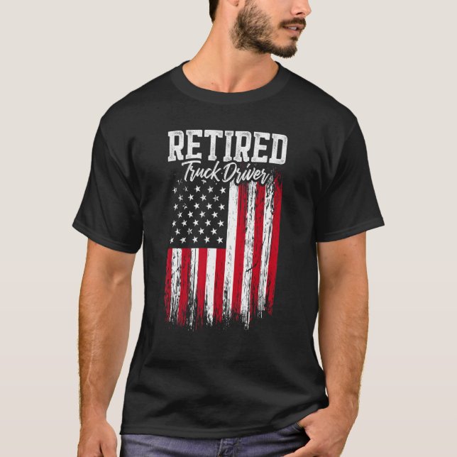Retired Truck Driver Trucker Retirement 1 T-Shirt (Vorderseite)