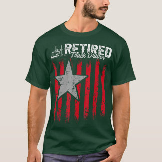 Retired Truck Driver Trucker Retirement T-Shirt