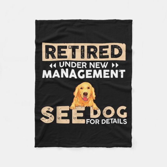 Retired Under New Management See Dog For Details  Fleecedecke (Vorderseite)