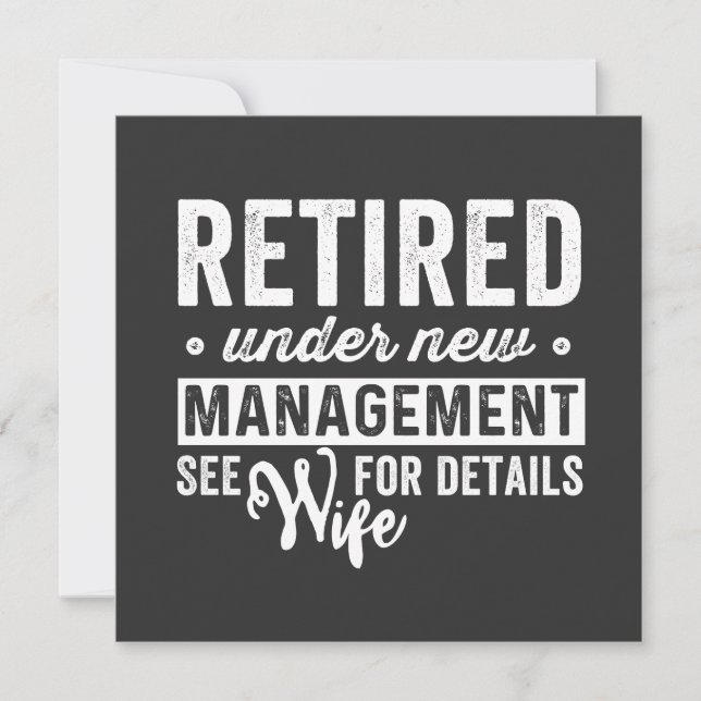 Retired under new management wife for details. einladung (Vorderseite)