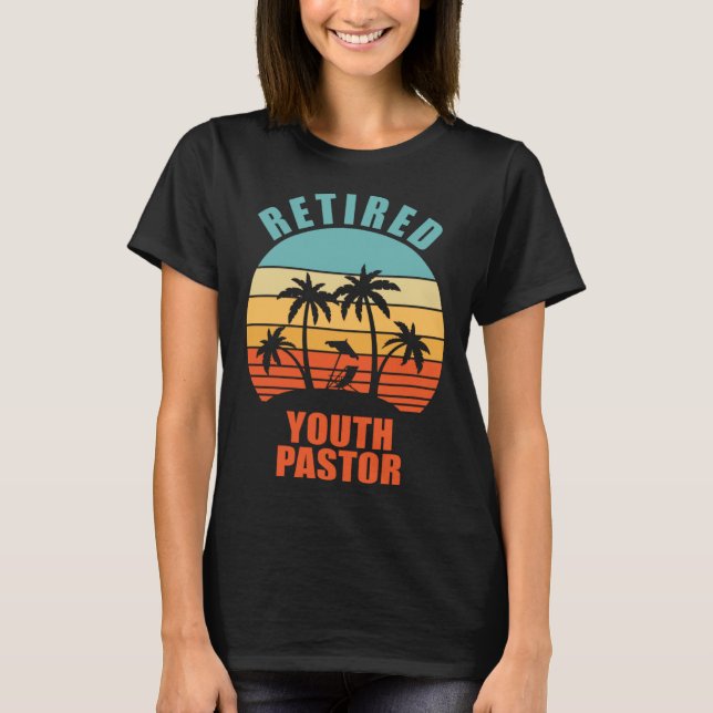 Retired Youth Pastor  Minister Happy Retirement T-Shirt (Vorderseite)
