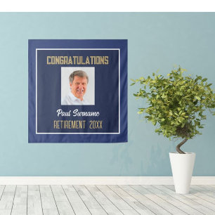 Retiree Glückwunschs! Wandteppiche für Foto-Rückst