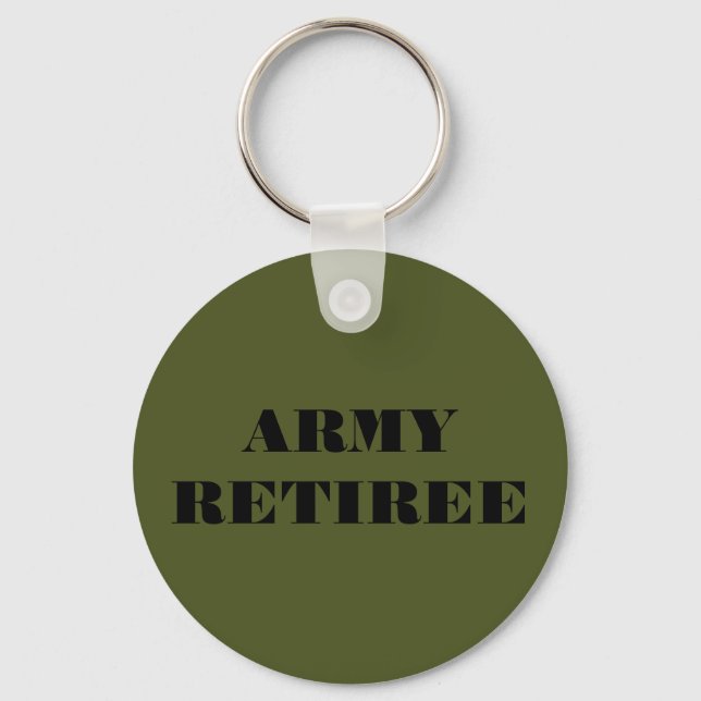 Retiree Key Chain Army Schlüsselanhänger (Vorderseite)