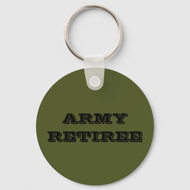 Retiree Key Chain Army Schlüsselanhänger (Vorderseite)
