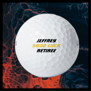 Retiree Name Retirement Geschenk Golfball