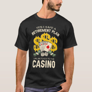 Retiremen für Gambling Poker Ruhende Mama Vater T-Shirt
