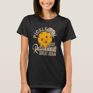Retiremen für Pickleball Player Remüde Mama Vater T-Shirt