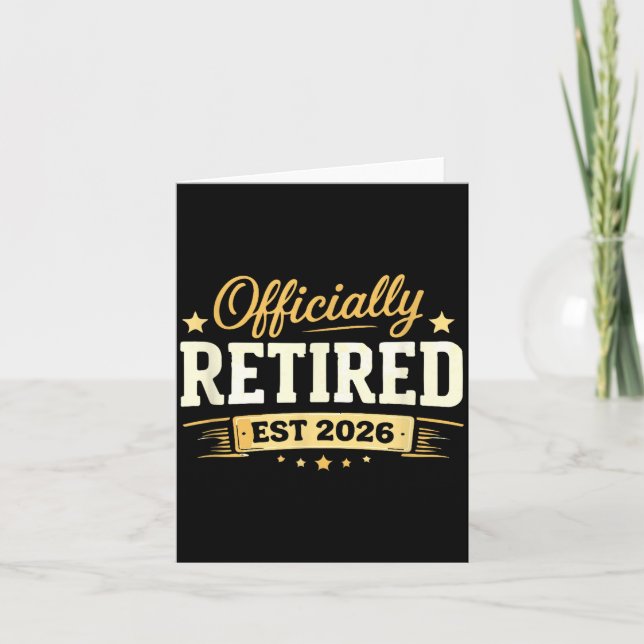 Retirement 2026 funny not problem anymore for men karte (Vorderseite)