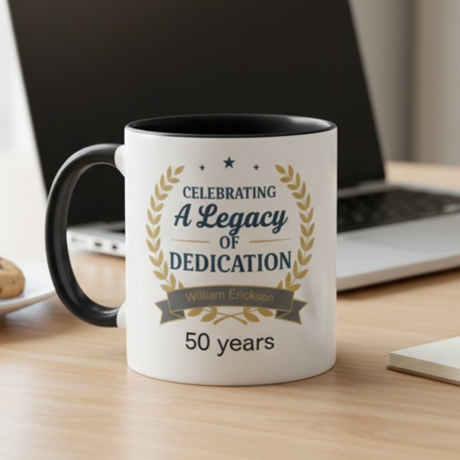Retirement Celebration Coffee Mug for Colleague Tasse (Employee retirement coffee mug)
