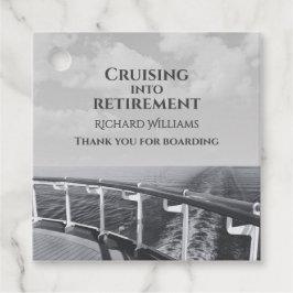 Retirement Cruising into Retirement Cruise Ship Geschenkanhänger