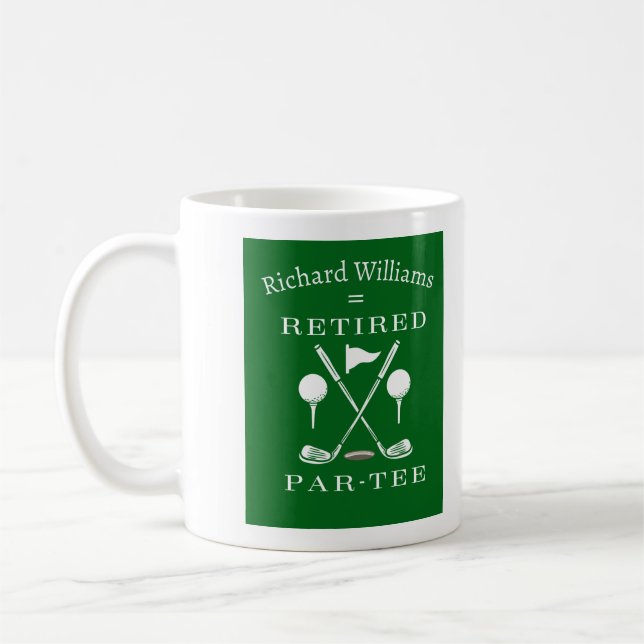 Retirement Golf Modernes Emblem Golf Clubs müde Kaffeetasse (Links)