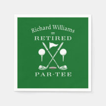 Retirement Golf Modernes Emblem Golf Clubs müde