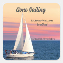 Retirement Gone Sailing Sailboat Sunset Ocean
