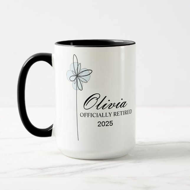 Retirement Mug, Personalized Happy Retirement Cup, Tasse (Links)