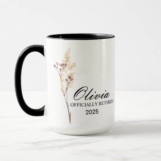 Retirement Mug, Personalized Happy Retirement Cup, Tasse (Links)