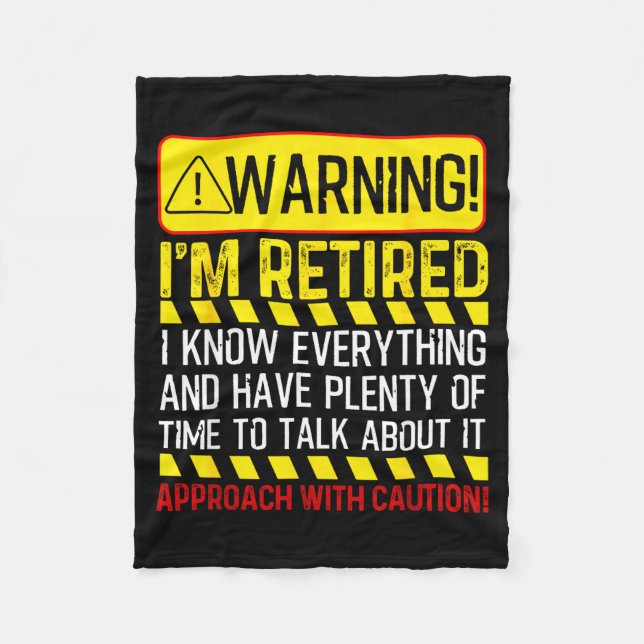 Retirement Novelty For Men Women Dad Grandpa Retir Fleecedecke (Vorderseite)