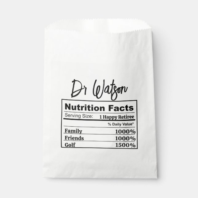 Retirement Party Coworker Boss Appreciation Golfer Geschenktütchen (Vorderseite)