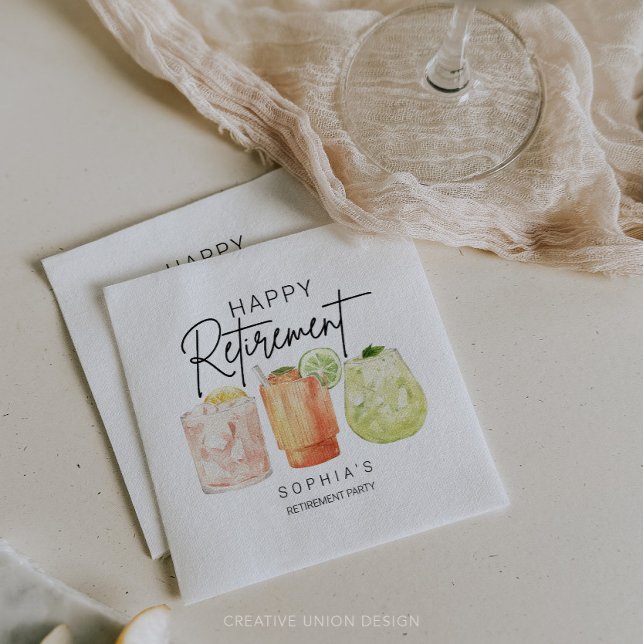 Retirement Party Serviette (Von Creator hochgeladen)